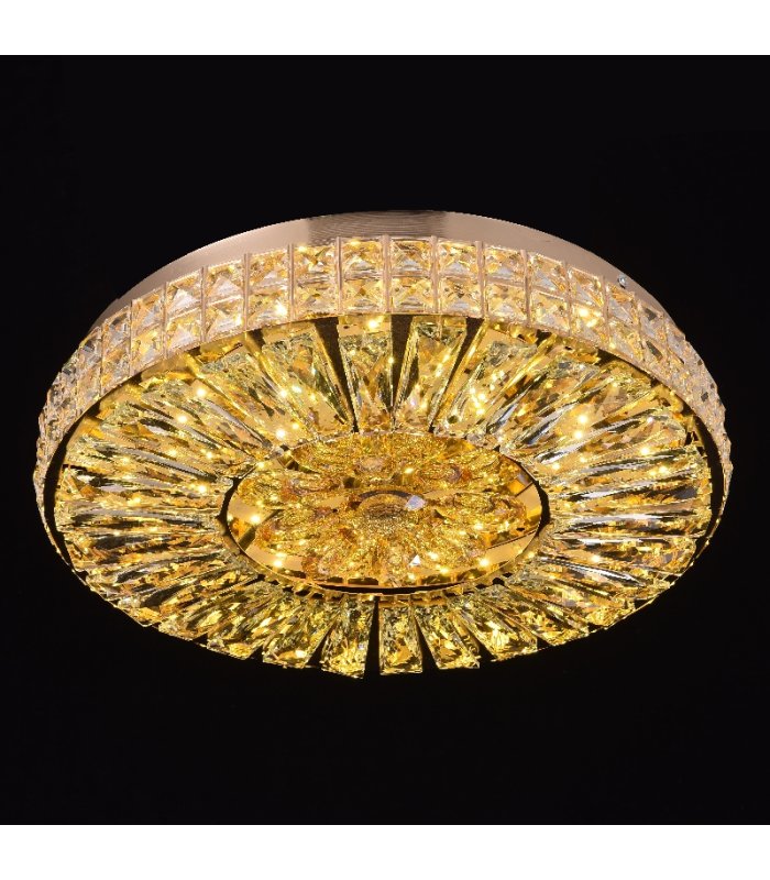 Lustra LED 48W Crystal Gold